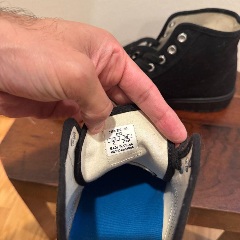 Zara black canvas high top - Picture 6 of 7